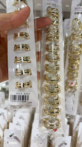 1113 XUPING ジュエリー卸売リングパック ファッションジュエリーリング おしゃれな14K 18K金メッキ銅合金ストーンリング - Product Image 2
