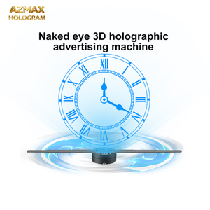 AZMAX, un projecteur holographique transparent à vision <span class=keywords><strong>3D</strong></span> sans lunettes, avec divers cadrans de montre et prise en charge de fonds personnalisés - Product Image 1