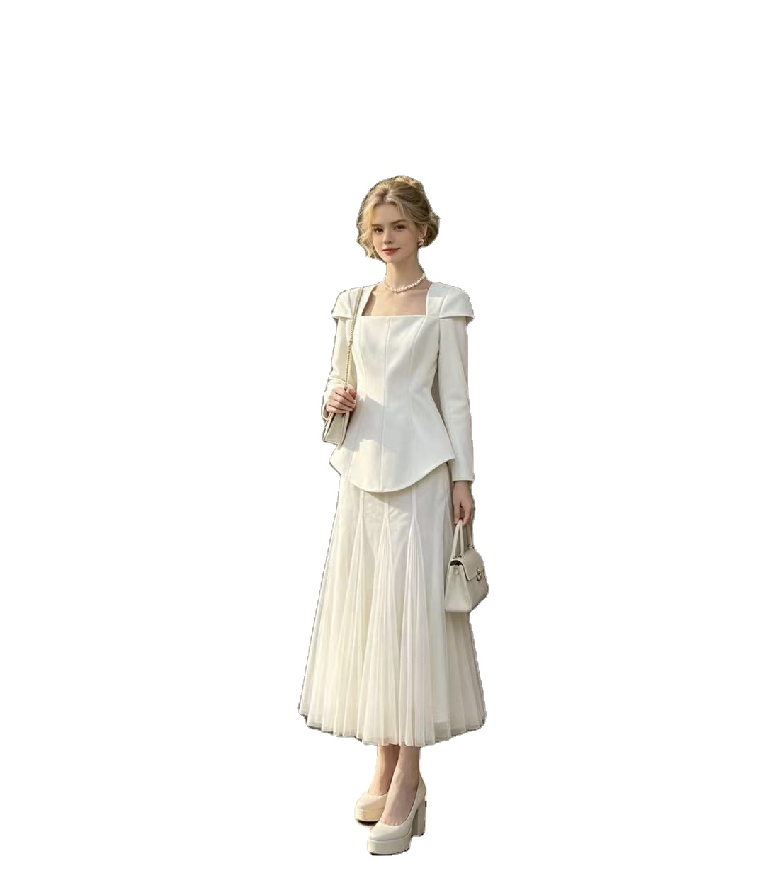 strapless open back dress Plus Size Short Sleeves Peplum Knee Tie Neck Dress