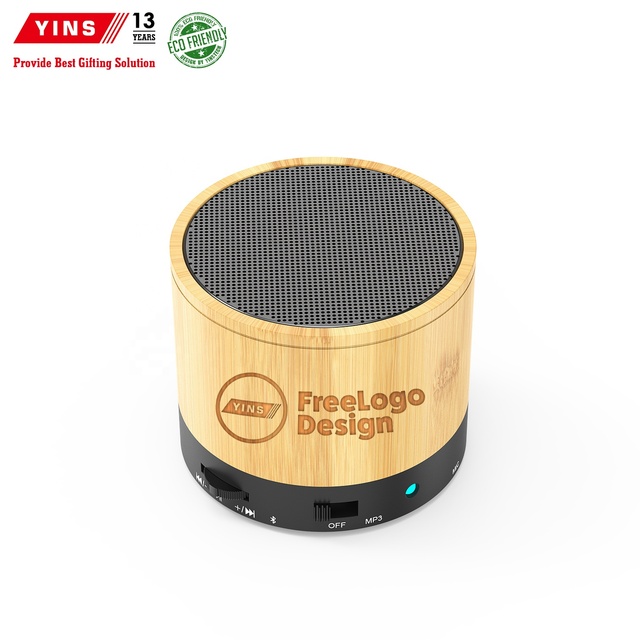 Bamboo Respetuoso Del Medio Ambiente Portable High Quality Mini Unique Stereo Customized Factory Wireless Speaker for Gift
