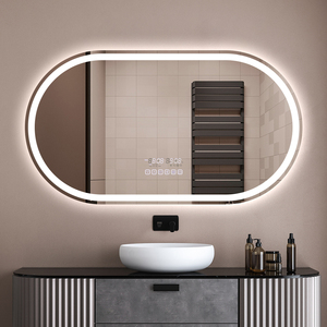 Thông Minh Hiện Đại Không Khung LED Gương Phòng Tắm Sang Trọng Hình Bầu Dục Chống Sương Mù Thay Đổi Độ Sáng Ánh Sáng Gương Với Tùy Chỉnh Cảm Biến Cảm Ứng Chuyển Đổi - Product Image 4