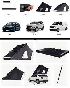 Carpa de Techo Rápida para Todo Clima, 1-3 Personas, Impermeable, de Poliéster con Marco de Aluminio, para Acampar al Aire Libre Durante Todo el Año, PL-RT-21, Resistente - Product Image 3
