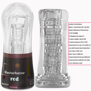 ถ้วยสำหรับสำเร็จความใคร่ด้วยตัวเองของผู้ชายของเล่นวัสดุ TPE สำหรับผู้ชายทำความสะอาดง่ายถ้วยสำเร็จความใคร่ด้วยตัวเองโปร่งใส - Product Image 3