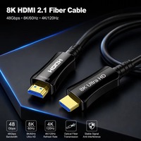 Câble HDMI 2.1 de qualité professionnelle pour 8K/60Hz, fibre optique, audio vidéo, EARC, HDR10, Dolby Vision, VR, pour projecteur HDMI