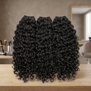 Nuevo 2026 Cabello Humano Virgen Rizado para Tejer, Trama Doble a Máquina, Puntas de Una Sola Capa, Listo para Permanente, 100g, Cabello Rizado Indio - Product Image 1