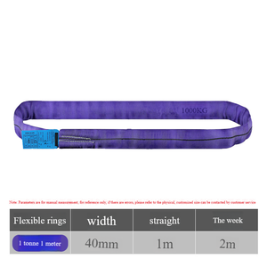 Hot Bán 8T Vành Đai 12 Tấn 2 Meter Crane Lift <span class=keywords><strong>Webbing</strong></span> Vua Công Cụ Sling Dây Đeo - Product Image 6