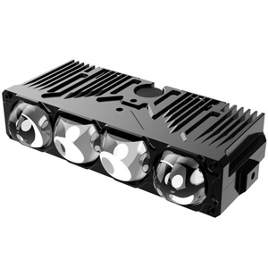 Barre lumineuse LED tout-terrain 4x 30W, corps en aluminium, double faisceau avec commande par interrupteur pour voiture et moto - Product Image 1