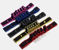 Ceinture d'entraînement réglable en poly-coton extensible à 8 segments pour le yoga, le Pilates, la danse latine et l'exercice de remodelage corporel
