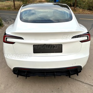 สำหรับ Tesla Model 3 2023+ อุปกรณ์ตกแต่งภายนอกรถยนต์ ชุดแต่งกันชนหลัง สปอยเลอร์ ดิฟฟิวเซอร์ ป้องกันกันชน ชุดแต่งตัวถัง - Product Image 3