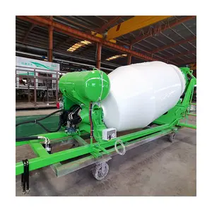 Concrete Mixer Truck Body 7 Cube Concrete Mixer Truck With Pump Cement Mixing Tank