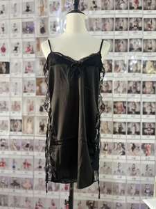 セクシーな中国古代チャイナドレス風ランジェリー、プラスサイズ、ハイ スリット ブラレットセット、簡単に脱げるナイトクラブコスチューム - Product Image 6