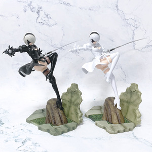 24CM Nier Automata Anime Figuras <span class=keywords><strong>YoRHa</strong></span> No. <span class=keywords><strong>2</strong></span> Type B Figurine Animation Dérivés En Plastique Statue Modèle Jouet Poupée Anime Figure - Product Image 1