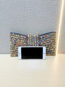 2025 Quảng Châu Chất lượng cao Knot bướm Rhinestone ly hợp PURSE bên túi buổi tối Túi bolsas - Product Image 4