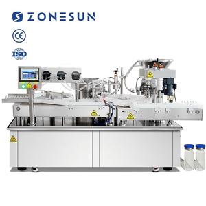ZONESUN-Bomba peristáltica monobloque de 4 cabezales, tapa de aluminio y metal, máquina de llenado y tapado de botellas con solvente, Vial, 2 unidades - Product Image 1