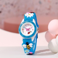 Nouvelle Montre à Quartz pour Enfants 2024, Joli Cadran Motif Petite Abeille en Silicone, Idéale pour la Décoration d'École Élémentaire
