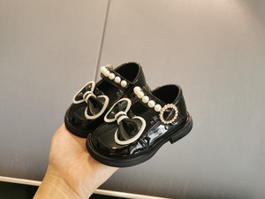 Chaussures de fête pour bébé fille, semelle souple, bout carré, chaussures de princesse, 0-3 ans - Product Image 4