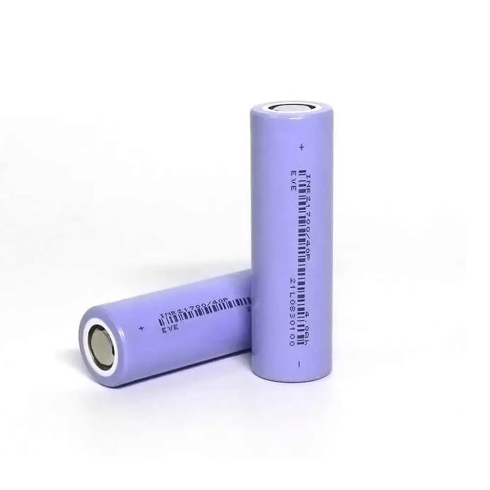 21700 sel daya Li-ion 4000mah 3.7v aki baterai isi ulang sel Lithium Ion 10c 21700la