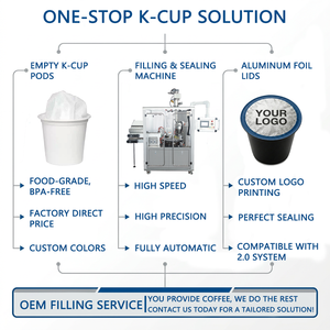 Cápsulas de Café Industriales para Máquina Automática de Llenado y Sellado de Cápsulas de Café de Alta Velocidad HT-KJ100R - Product Image 4