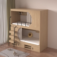 Offre Spéciale lits superposés à structure métallique à deux étages lits superposés doubles pour adulte avec rangement