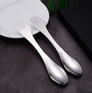 DFO10 - Ensemble de couverts de camping portable tout-en-un en acier inoxydable pour 3 personnes (fourchette, couteau, cuillère) - 3 fonctions en 1 - Product Image 6