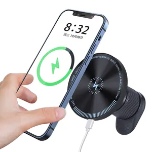 Magnetic wireless refrigeration car phone holder wireless charging car holder magnetic for smart phone