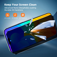 Protection d'écran en verre trempé OEM personnalisée anti-espion 28 degrés, anti-rayures 9H pour iPhone 16 17 18 Pro Max