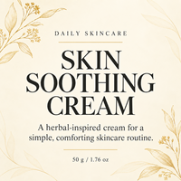 Crème Apaisante pour la Peau, Crème de Soin Confort, Lisse et Rafraîchissante, pour Peaux Sèches, Non Collante, Ne Salit Pas les Vêtements, Utilisation Quotidienne Multi-Scènes, Formule Douce