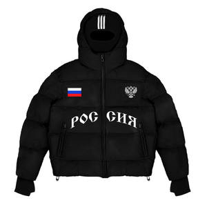 Veste d'hiver personnalisée pour homme, longue, style ninja, streetwear Y2K, chaude, à capuche, impression personnalisée, coupe-vent, veste zippée tendance - Product Image 1