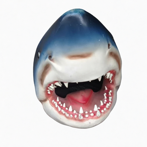 Wholesale 3D Hand-painted Durable Shark Head Sculpture Resin Statue for Halloween and <b>Garden</b> Decoration - Product Image 1