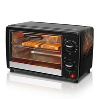 Four électrique multifonction mini portable avec minuterie de 60 minutes et 250 W ℃   Contrôle de température réglable pour la cuisson