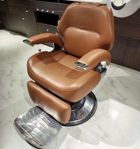 Nouveau design 2026 – Fauteuil de barbier noir haute densité avec siège en cuir, rotation à 360° et réglage hydraulique de la hauteur pour salon de coiffure - Product Image 4