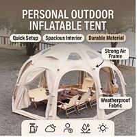 Nouvelle tente abri gonflable tubulaire en coton double couche quatre saisons, deux chambres, modèle LY-4 de la marque DY, la plus vendue