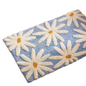 Nouveau Tapis de Bain Luxe Floral Style Américain Écologique, Qualité Supérieure, en Coton Pur Tufté, Longue Durée de Vie, Vente en Gros - Product Image 1