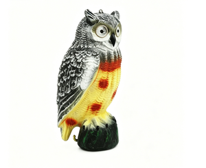 Décoy de chasse au renard en PE avec yeux lumineux en relief, base en souche d'arbre, pour la chasse aux oiseaux sauvages, vente en gros - Product Image 6