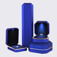 Boîte à bijoux LED, emballage de luxe pour bijoux, boîte cadeau pour collier, emballage pour bracelet et boucles d'oreilles, boîte à bagues, emballage pour bijoux