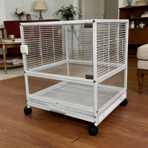 <span class=keywords><strong>Cage</strong></span> à oiseaux empilable et amovible de grande capacité pour l'élevage et l'élevage de perroquets, en <span class=keywords><strong>verre</strong></span> massif, design moderne et classique, vente en gros - Product Image 2