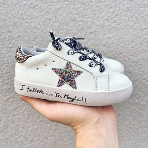 Nueva Llegada, Zapatos Deportivos de Moda para Niñas, con Lentejuelas de Dibujos Animados, Zapatos Casuales de Cuero PU, Zapatos Deportivos Infantiles con Estrellas Brillantes - Product Image 6