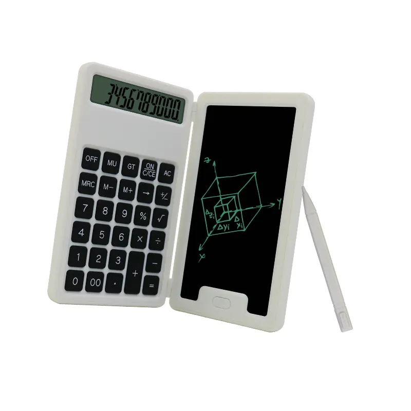 12 Digit Financial School Graphic Electronic Office Calculator With Writing Pad Calculator with LCD Writing Tablet