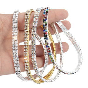 New ODM Supply Wholesale <b>Elastic</b> <b>Bracelet</b> Colored Zircon Fashion Jewelry Tennis <b>Bracelets</b> Femme - Product Image 6