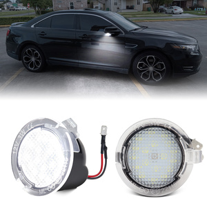 Nuevas luces LED blancas brillantes para espejo lateral para <span class=keywords><strong>Ford</strong></span> Fusion F150 Raptor Edge Explorer Taurus <span class=keywords><strong>Lincoln</strong></span> <span class=keywords><strong>Mark</strong></span> MKX, lámparas de espejo - Product Image 1
