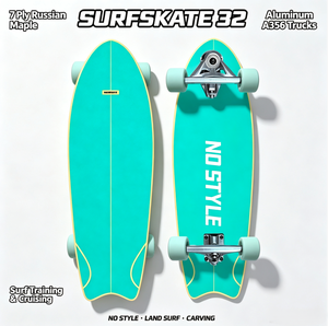 <span class=keywords><strong>Surfskate</strong></span> 32 pouces à queue de cygne, en érable russe 7 plis, avec trucks en alliage d'aluminium, pour le cruising, le carving et les débutants - Product Image 1