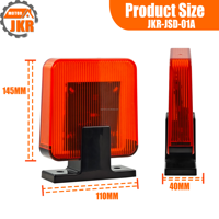 Alarme de sécurité universelle à lumière orange, design moderne pour porte de patio extérieure - AC/DC 12V 265V large plage de tension, fixation facile par vis
