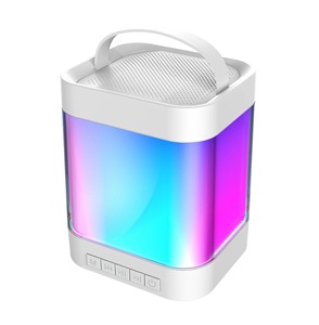 Haut-parleur stéréo sans fil Blue Tooth de style le plus récent avec lampe de table à lumière LED RVB Portable extérieur sans fil K Song Tablet PC Speaker - Product Image 1