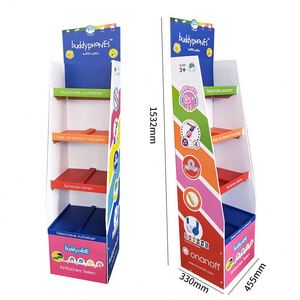 ขาตั้งจอแสดงผลกระดาษลูกฟูกแบบกำหนดเองสำหรับโปรโมชั่น ราคาโรงงาน - Product Image 3