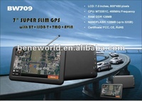 15 ans usine 7 "Hd écran tactile 256 mo 8g voiture Gps Navigation système Wince Fm Mp3 Mp4 lecteur carte gratuite Gps 3d voiture Gps Navigation