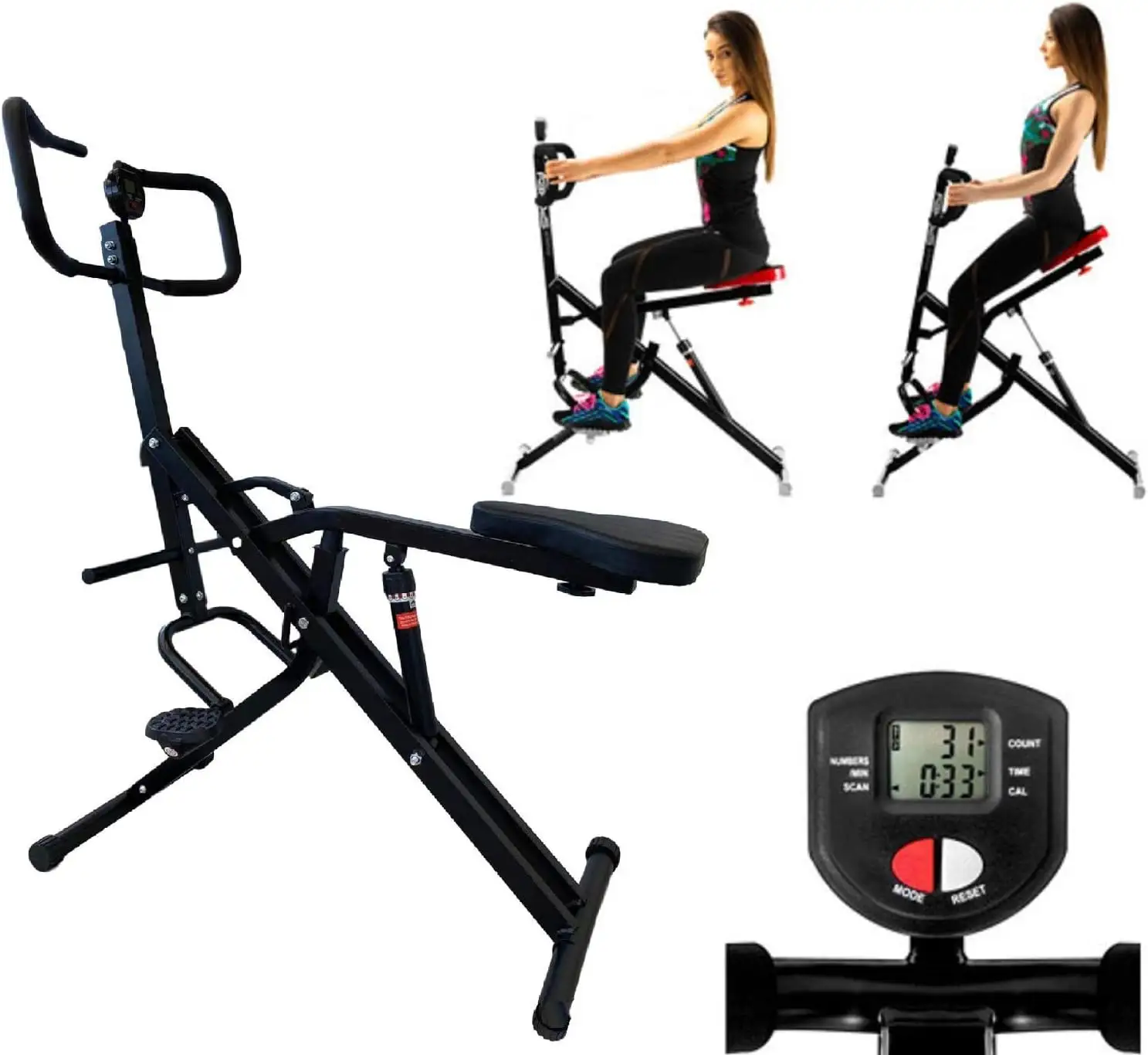 Toptan hidrolik çubuk ile toplam Crunch güç binici toplam Crunch egzersiz Fitness egzersiz Rower-Ride egzersiz çekirdek eğitmen