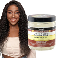 Offre Spéciale – Gel Coiffant Naturel 15oz à l'Huile de Coco et Beurre de Karité pour Cheveux Bouclés, Tresses et Coiffures Torsadées – Hydratant et Fixant