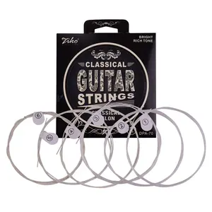 Cordas para violão clássico, instrumento musical de corda de nylon anti-ferrugem, 6 peças