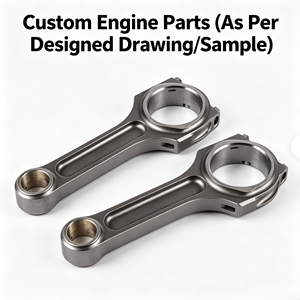 Bielle de moteur diesel en acier 4340 forgé CNC, fabrication OEM professionnelle pour tracteurs agricoles, selon dessin/échantillon - Product Image 1