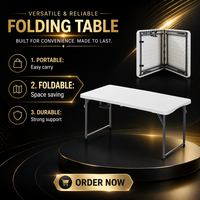 Table de salle à manger rectangulaire pliable en plastique blanc léger de 48 pouces (6 pieds, 120 cm) pour événements, mariages, usage hospitalier